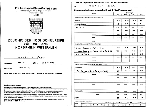 Schlechte Noten haben das Bild verblassen lassen!