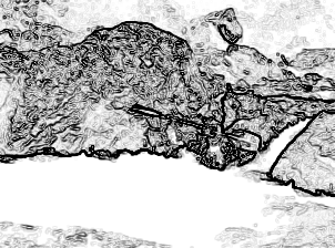 Der flu� sp�lt alles fort